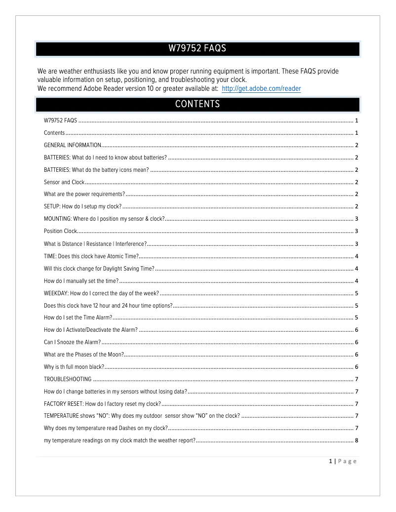 Imagen de la primera página del manual del dispositivo W79752v2