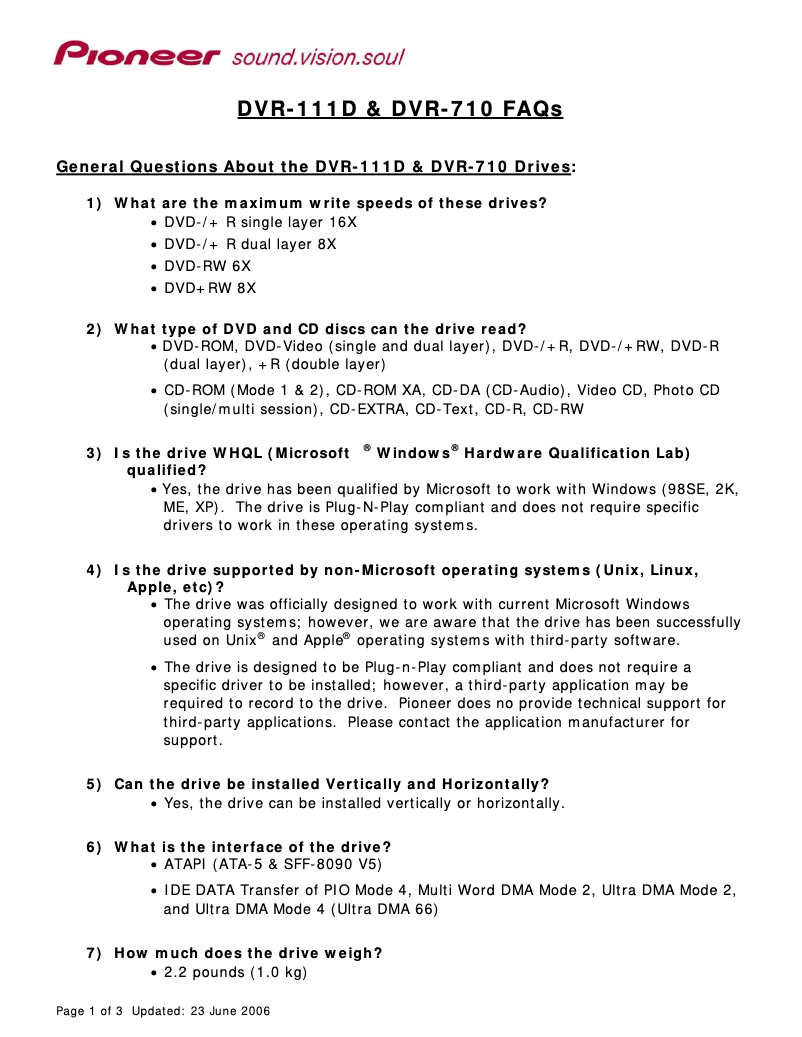 Imagen de la primera página del manual del dispositivo DVR-710