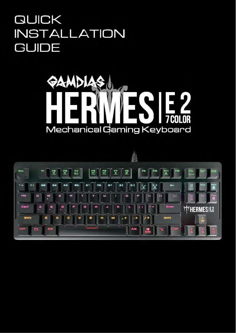 Página 1 del manual Manual de usuario Gamdias Hermes E2