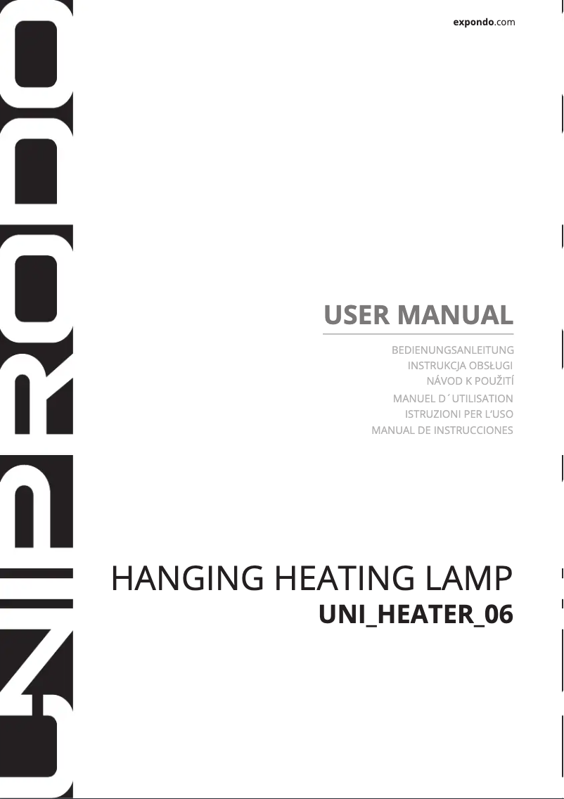 Imagen de la primera página del manual del dispositivo UNI_HEATER_06