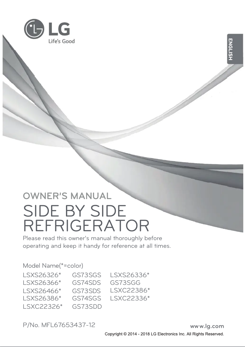 Imagen de la primera página del manual del dispositivo LSXS26336V