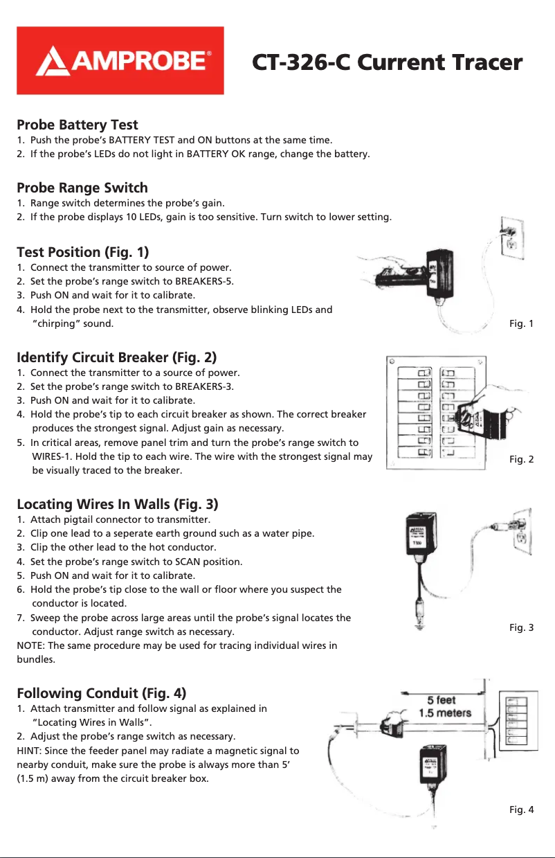 Imagen de la primera página del manual del dispositivo CT-326-C
