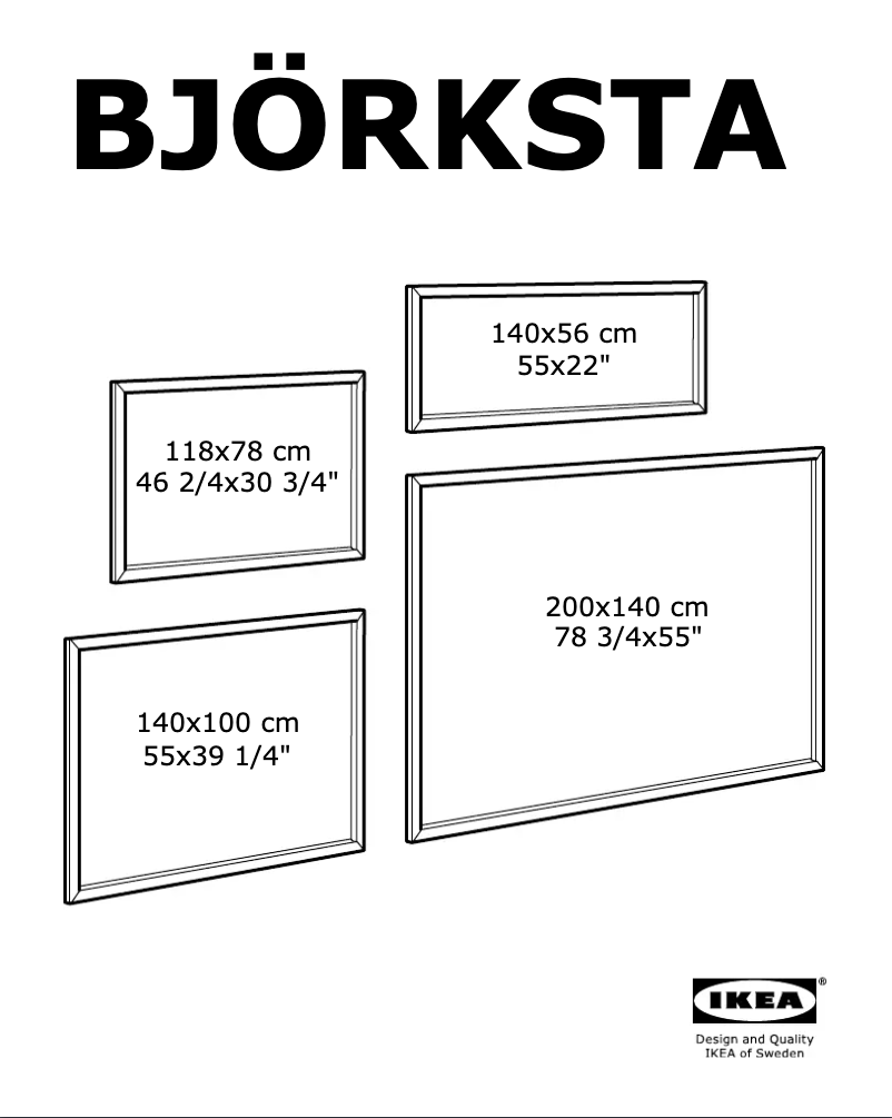 Imagen de la primera página del manual del dispositivo BJORKSTA (78x118)