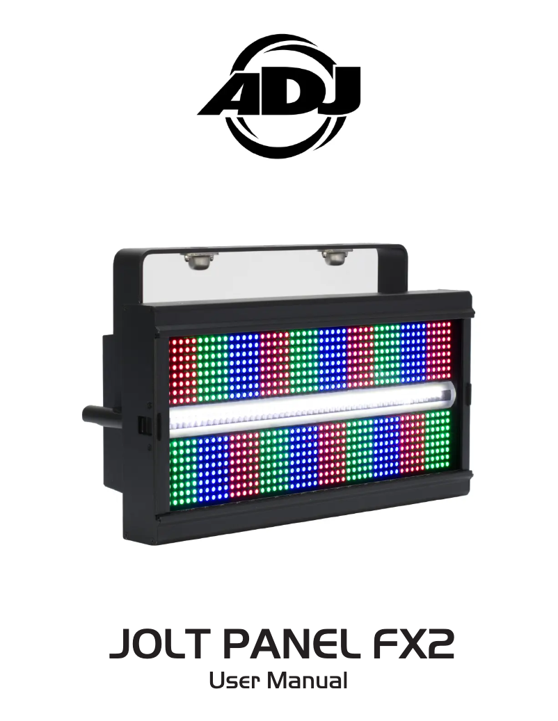 Página 1 del manual Manual de usuario Adj Jolt Panel FX2