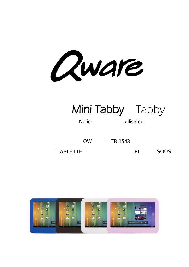 Imagen de la primera página del manual del dispositivo TB-1543