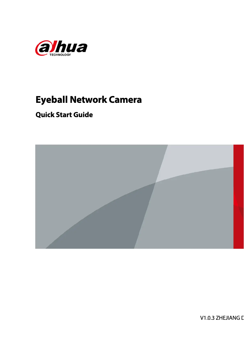 Imagen de la primera página del manual del dispositivo IPC-HDW5442TM-ASE