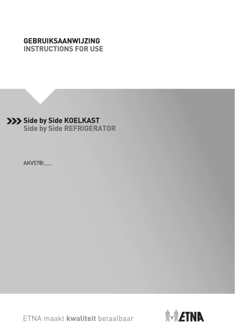 Página 1 del manual Manual de usuario Etna AKV678ZWA