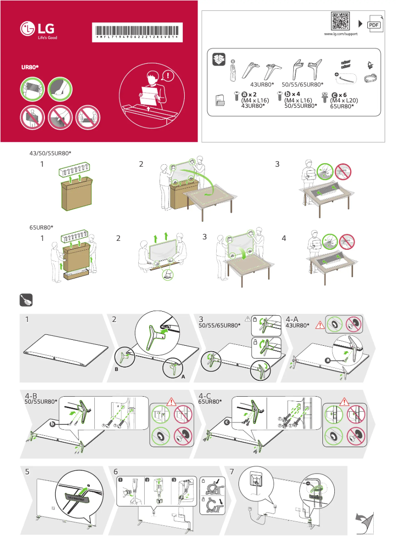 Página nº 1 - Manual de usuario LG 50UR80006LJ