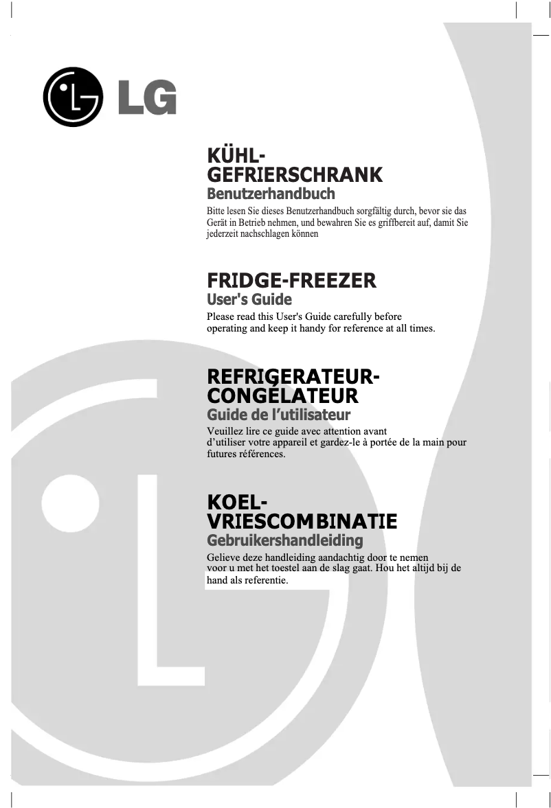 Imagen de la primera página del manual del dispositivo GR-D459BNGW