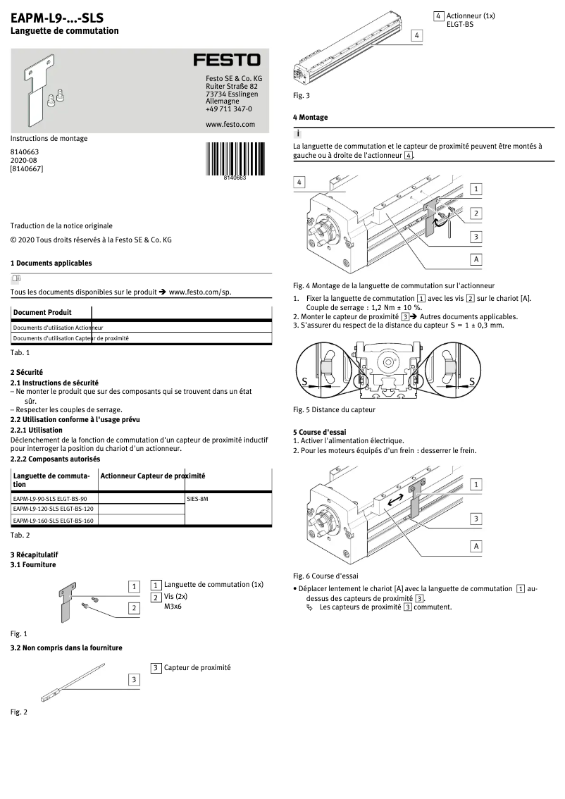 Imagen de la primera página del manual del dispositivo EAPM-L9-90-SLS