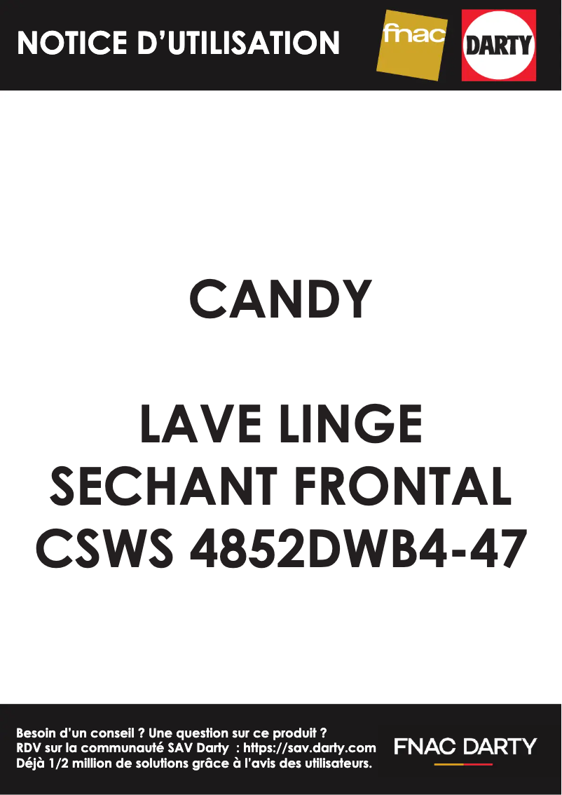 Imagen de la primera página del manual del dispositivo CSWS 4852DWB4-47