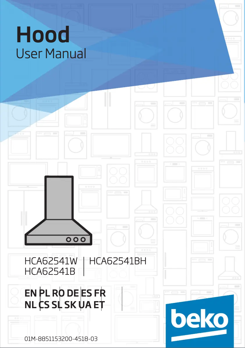 Página 1 del manual Manual de usuario Beko HCA62541B