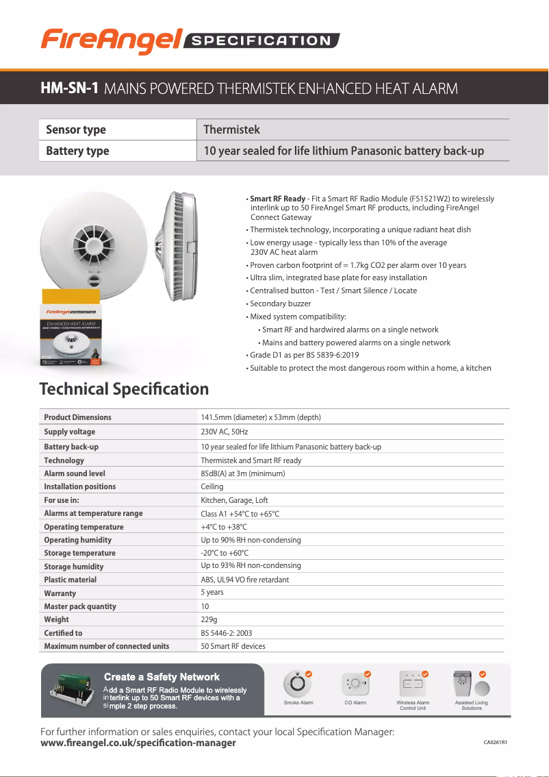 Imagen de la primera página del manual del dispositivo HM-SN-1