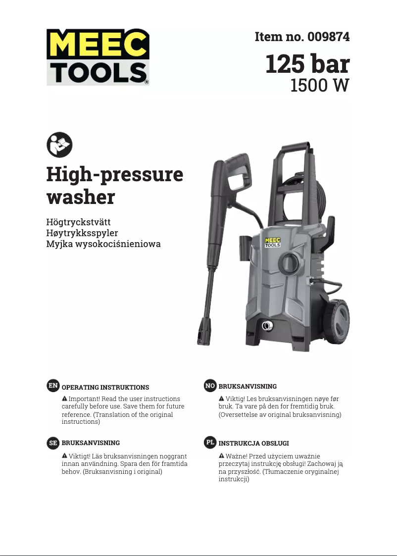 Página 1 del manual Manual de usuario Meec Tools 009-874