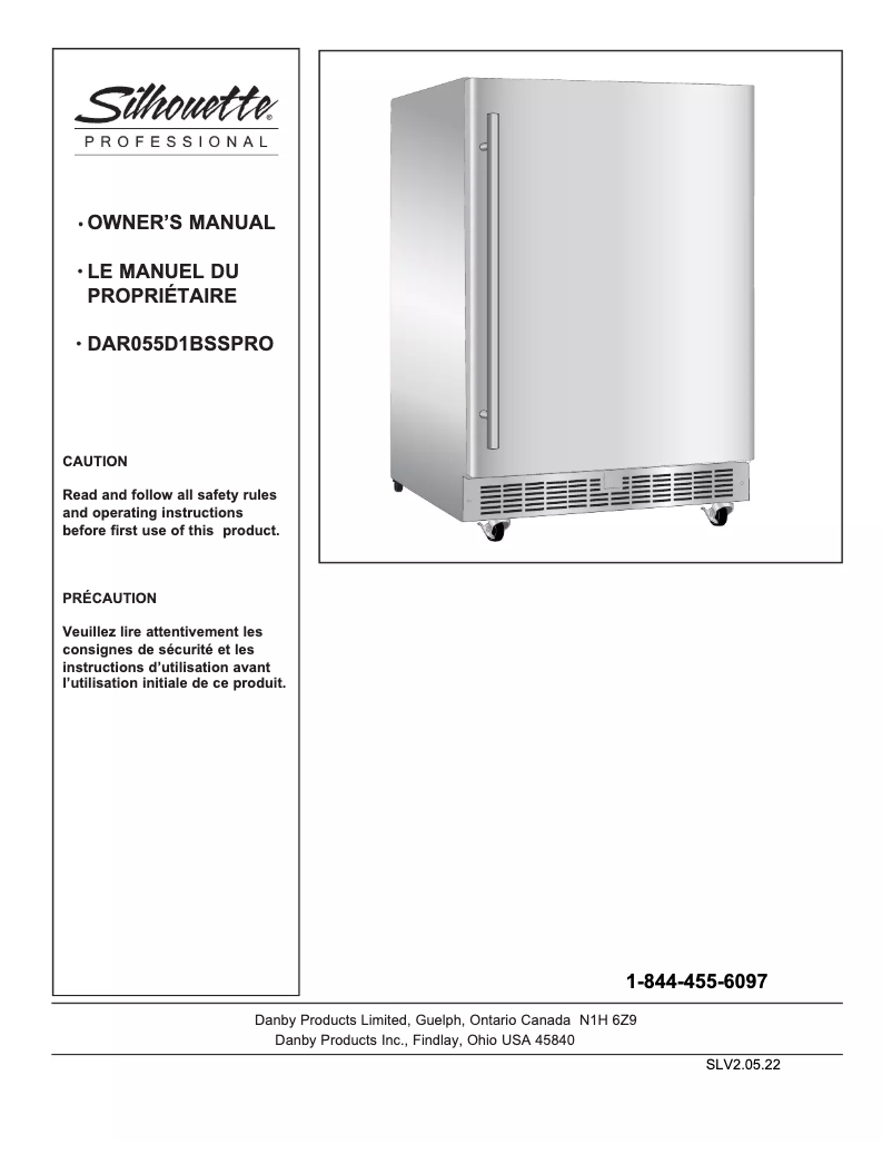 Página nº 1 - Manual de usuario Danby DAR055D1O