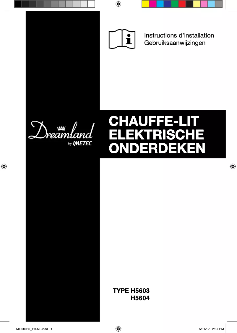 Imagen de la primera página del manual del dispositivo H5603