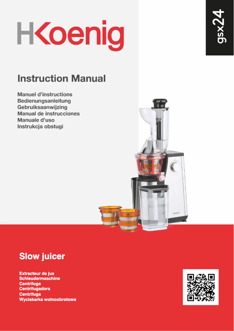 Imagen de la primera página del manual del dispositivo GSX24