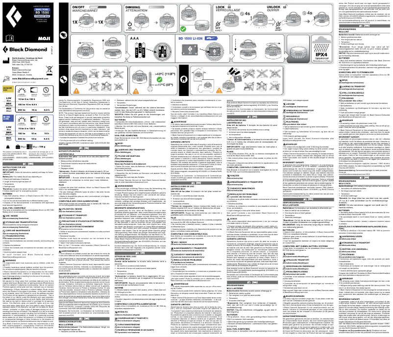 Imagen de la primera página del manual del dispositivo Moji