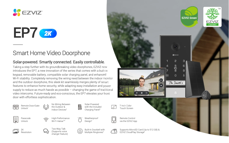 Página 1 del manual Ficha técnica EZVIZ EP7