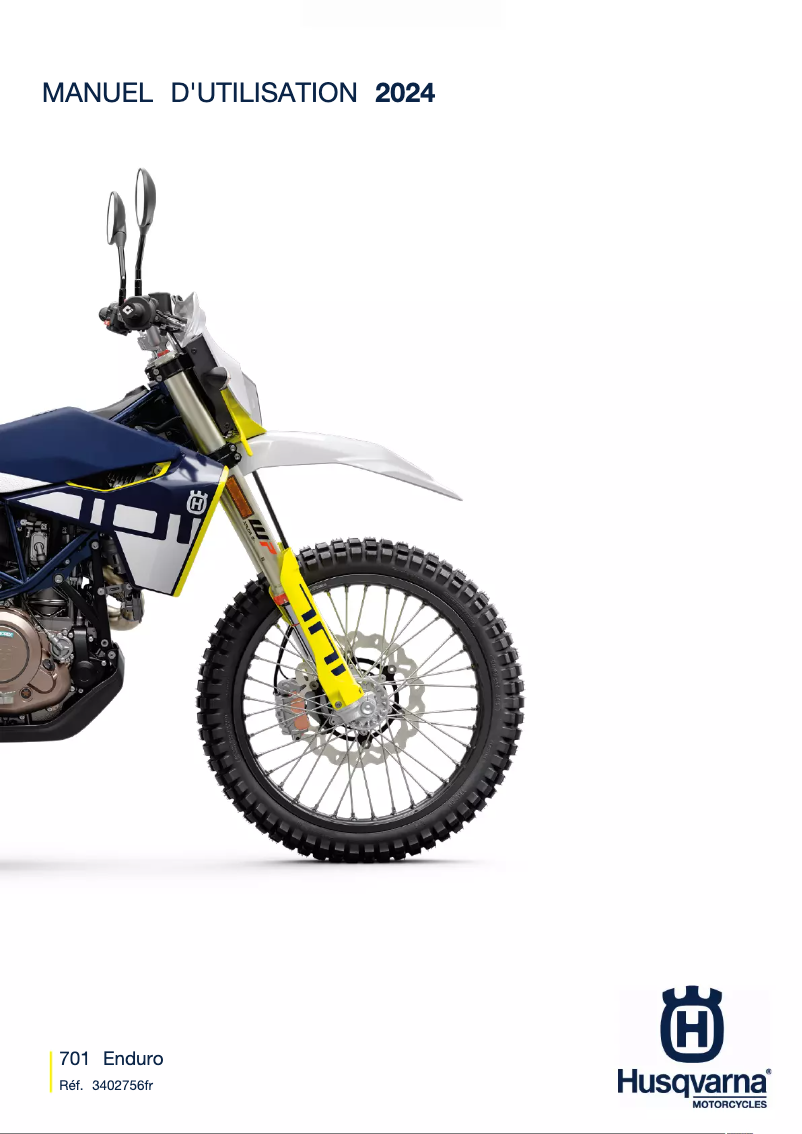 Página 1 del manual Manual de usuario Husqvarna 701 Enduro (2024)