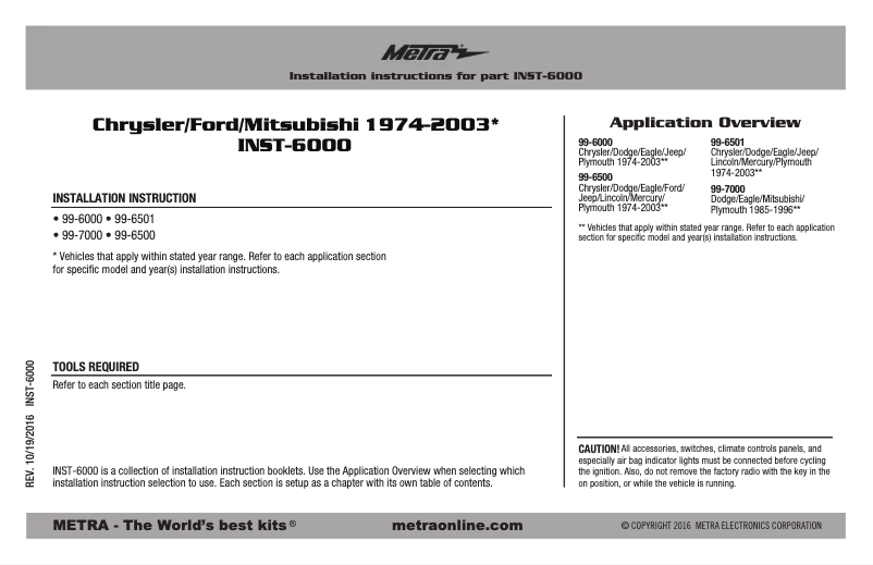 Página 1 del manual Manual de usuario Metra 99-7000