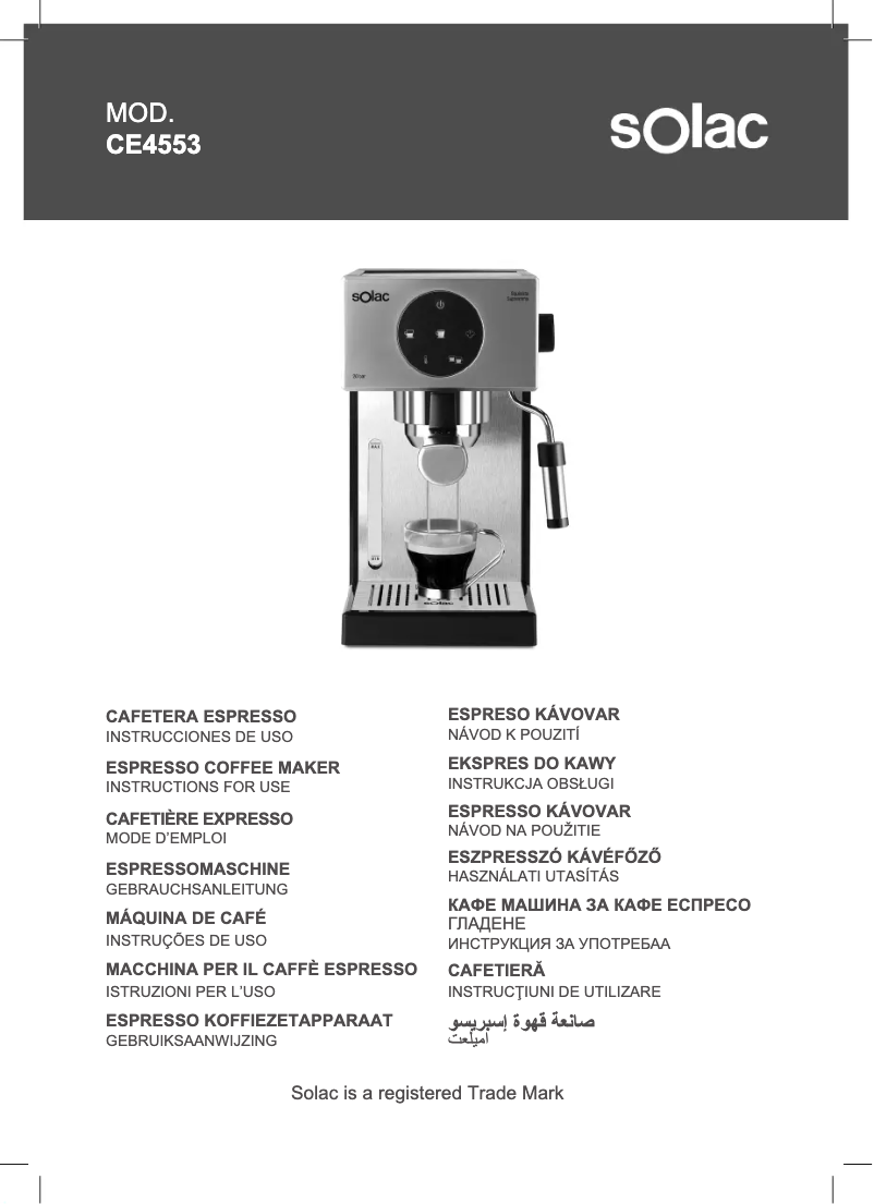 Imagen de la primera página del manual del dispositivo CE4553