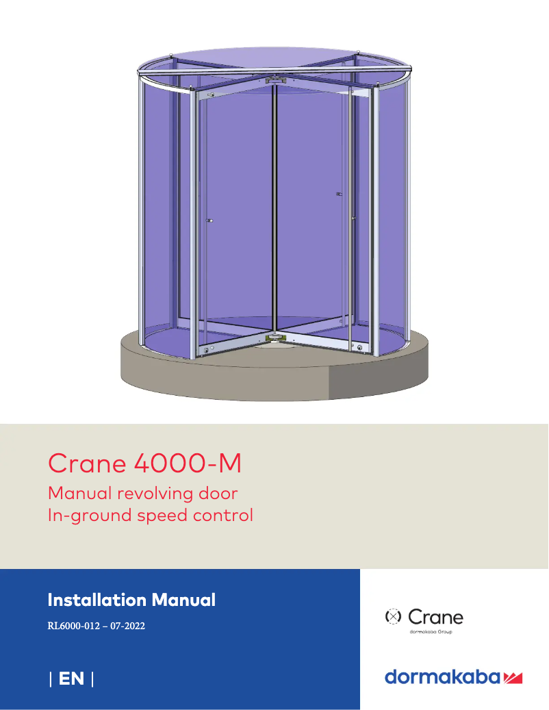 Imagen de la primera página del manual del dispositivo Crane 4000-M