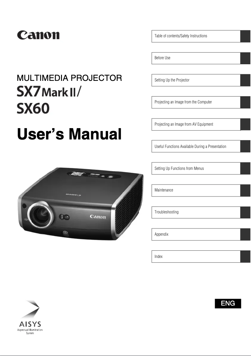 Página 1 del manual Manual de usuario Canon SX7 Mark II