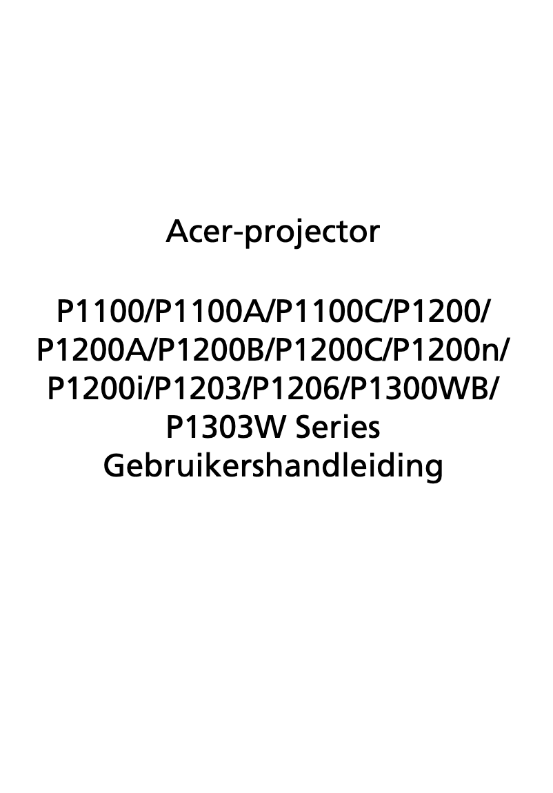 Imagen de la primera página del manual del dispositivo P5206
