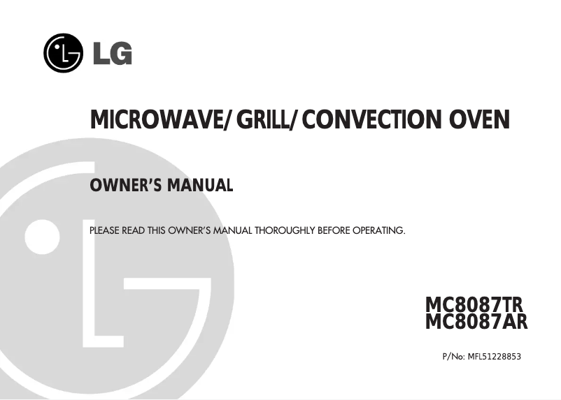 Página nº 1 - Manual de usuario LG MC8087ARB