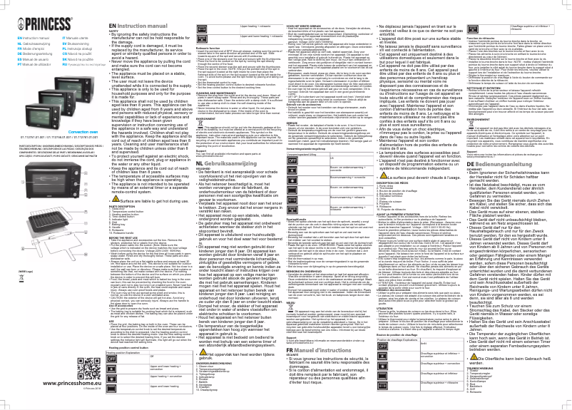 Página nº 1 - Manual de usuario Princess 112761