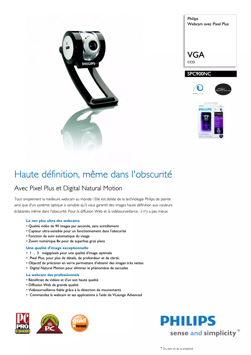 Imagen de la primera página del manual del dispositivo SPC900NC