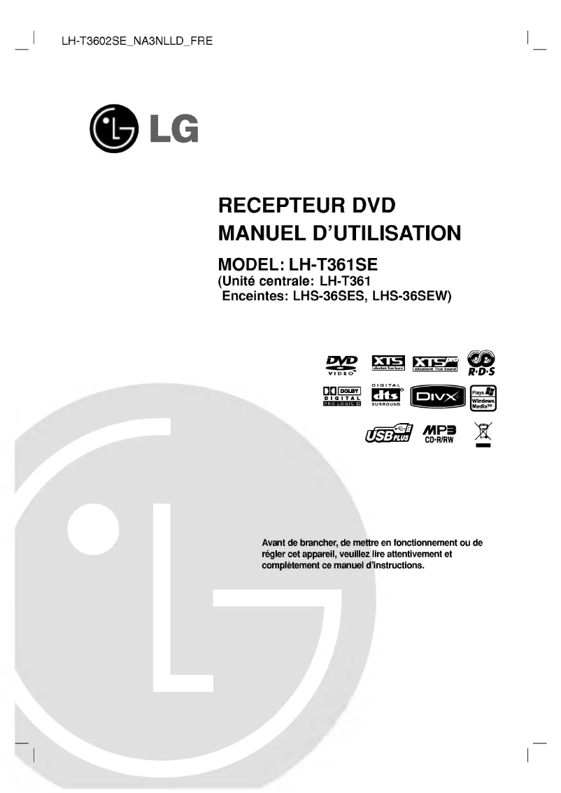 Página nº 1 - Manual de usuario LG LH-T3602SE