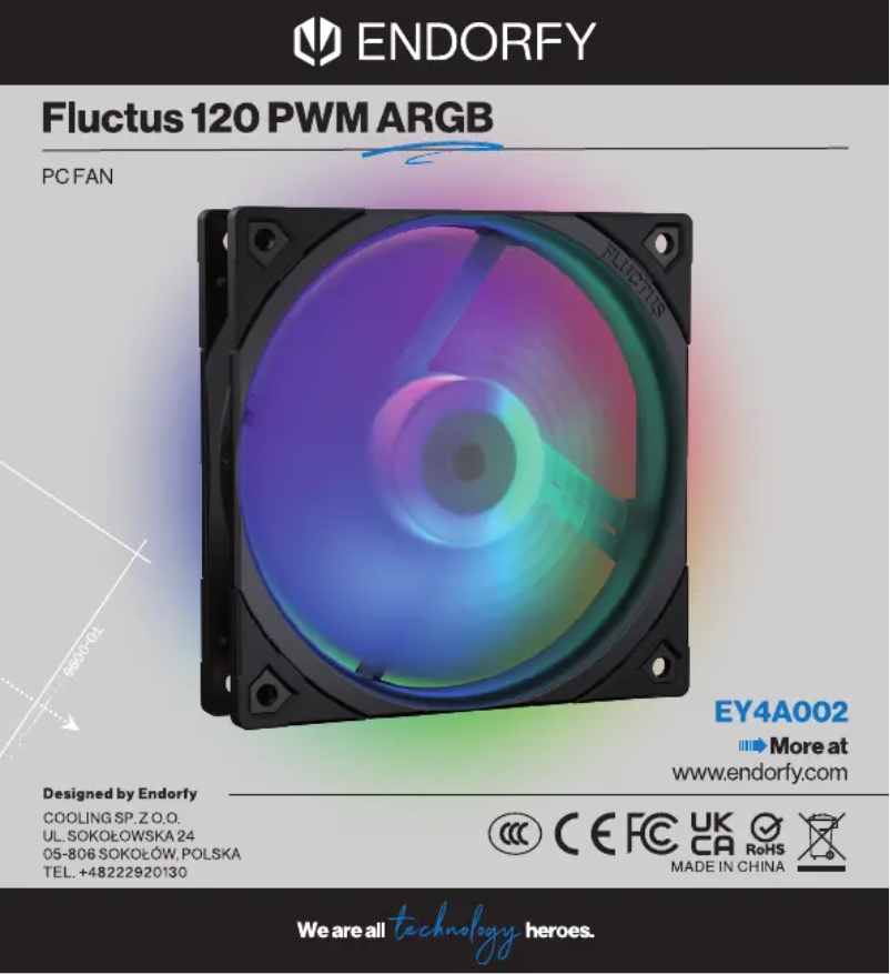 Página 1 del manual Manual de usuario ENDORFY Fluctus 120 PWM ARGB