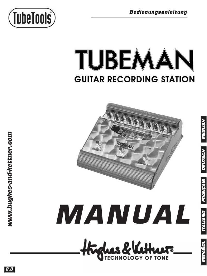 Imagen de la primera página del manual del dispositivo Tubeman MKII