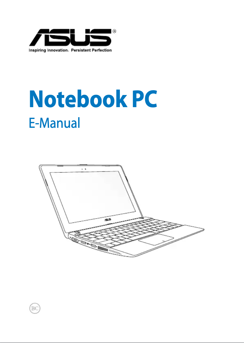 Imagen de la primera página del manual del dispositivo Eee PC X102BA