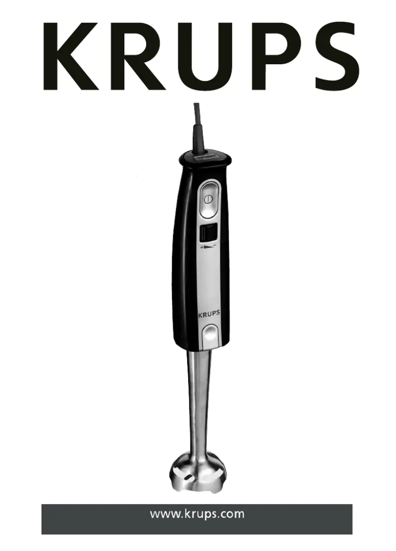 Página 1 del manual Manual de usuario Krups GPA140