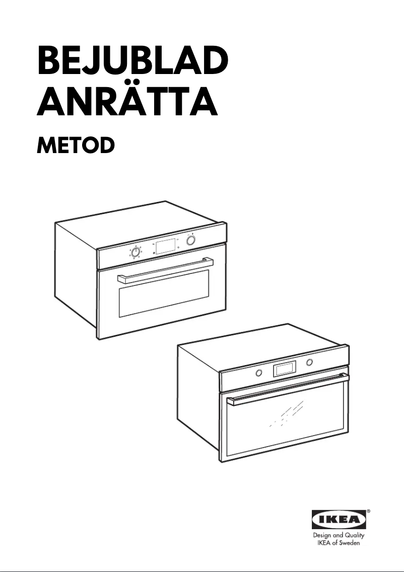 Imagen de la primera página del manual del dispositivo ANRÄTTA 004.432.34