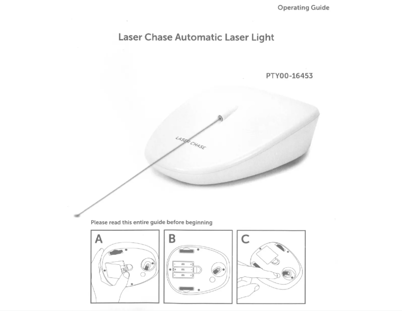 Página 1 del manual Manual de usuario PetSafe Laser Tail