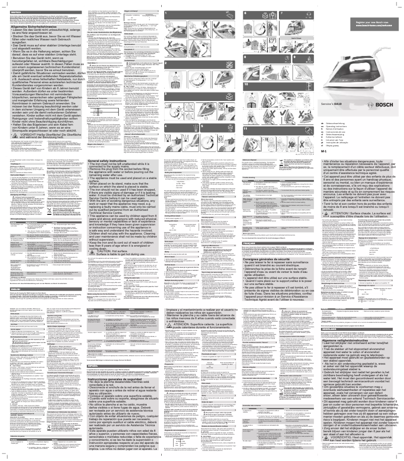 Imagen de la primera página del manual del dispositivo Sensixx x DA10 TDA1024110