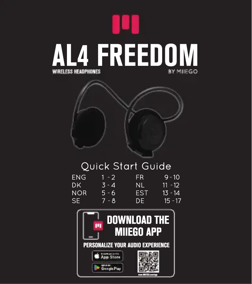 Página 1 del manual Manual de usuario Miiego AL4 FREEDOM