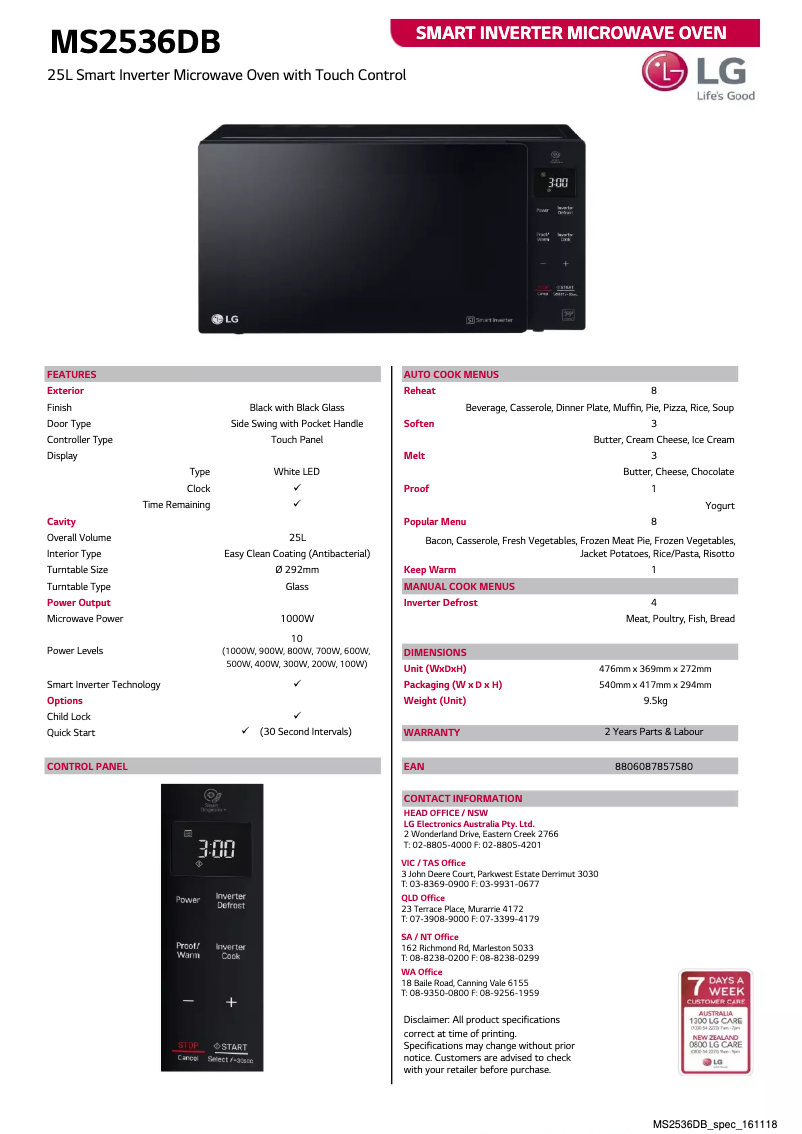 Imagen de la primera página del manual del dispositivo MS2536DB