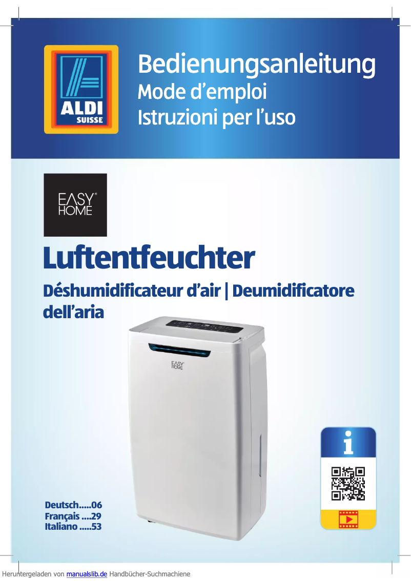 Imagen de la primera página del manual del dispositivo LE 2017