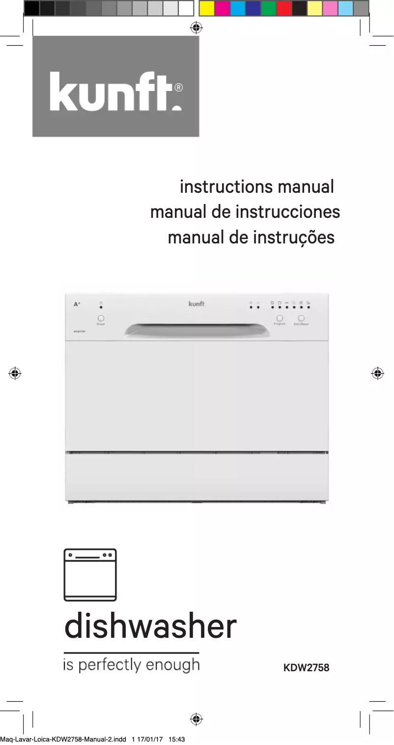 Imagen de la primera página del manual del dispositivo KDW2758