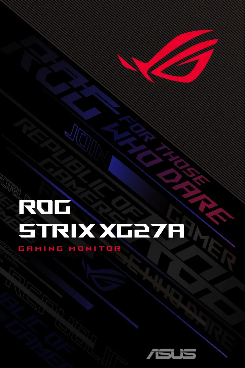 Página nº 1 - Manual de usuario Asus ROG Strix XG27AQMR