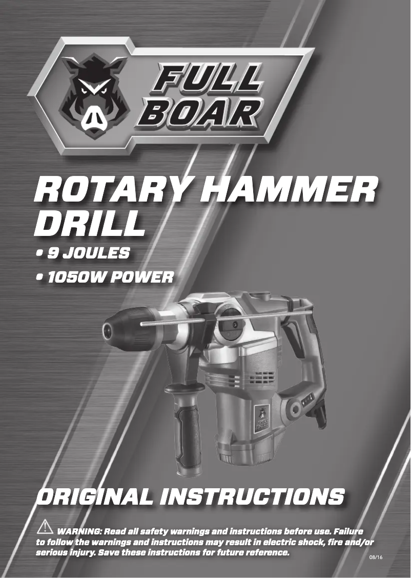 Página 1 del manual Manual de usuario Full Boar FBT-0700U