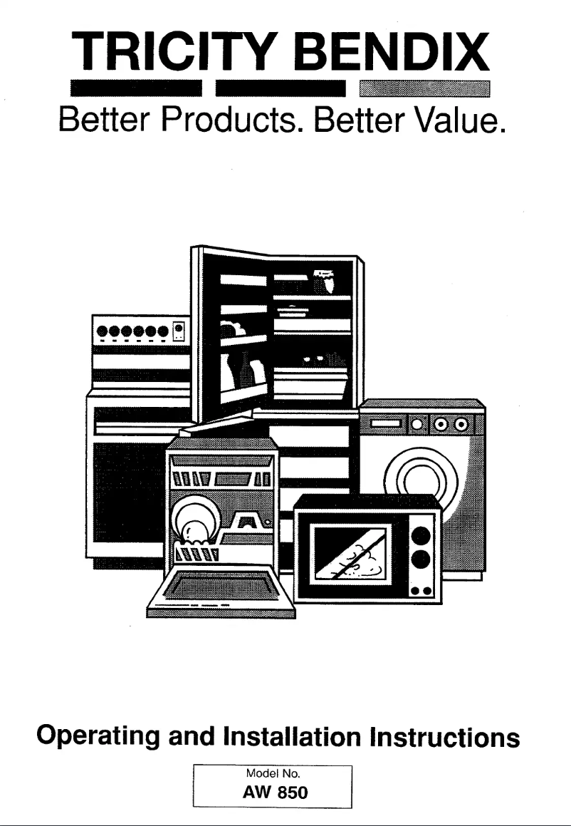 Imagen de la primera página del manual del dispositivo AW 850
