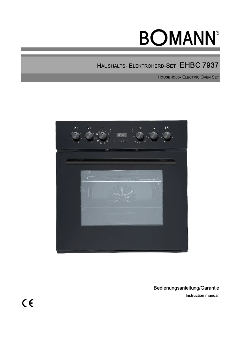 Imagen de la primera página del manual del dispositivo EHBC 7937