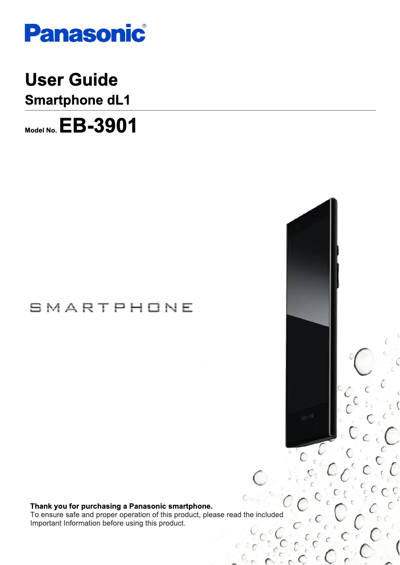 Imagen de la primera página del manual del dispositivo Eluga DL1