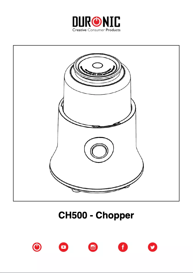 Imagen de la primera página del manual del dispositivo CH500